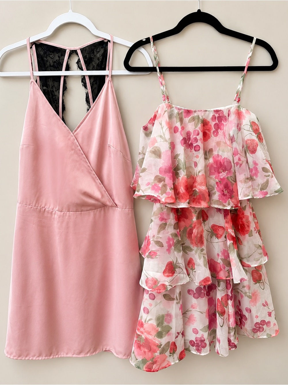 Abercrombie & Fitch Dress Bundle Floral Organza (XS) + Pink Lace Mini (0)